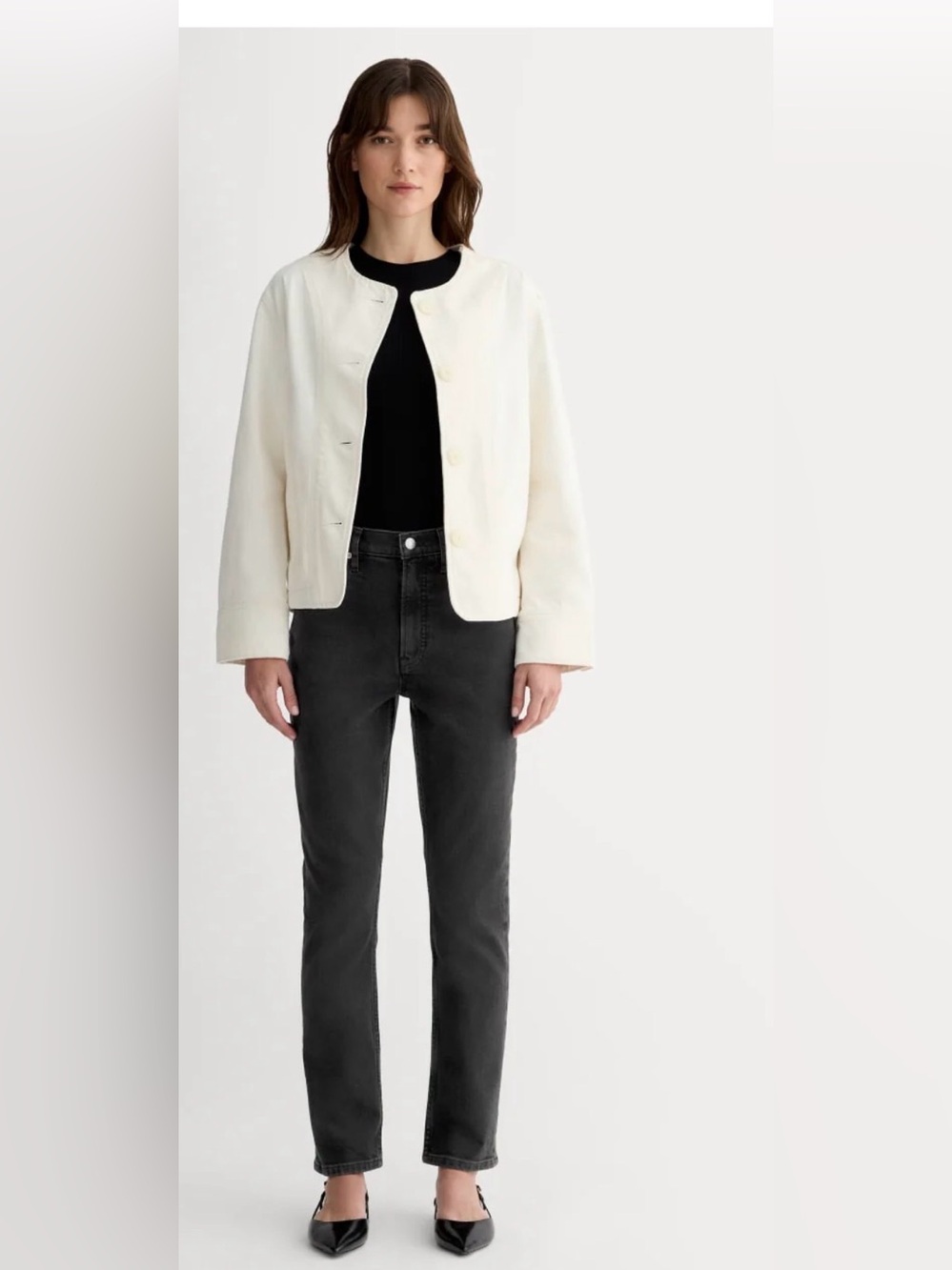 Everlane The Cheeky Jean - washed black